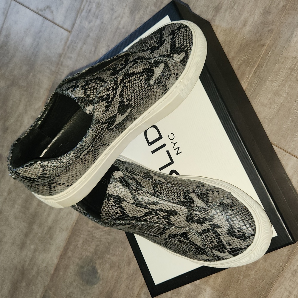J. Slides NYC Leather Slip On Sneaker